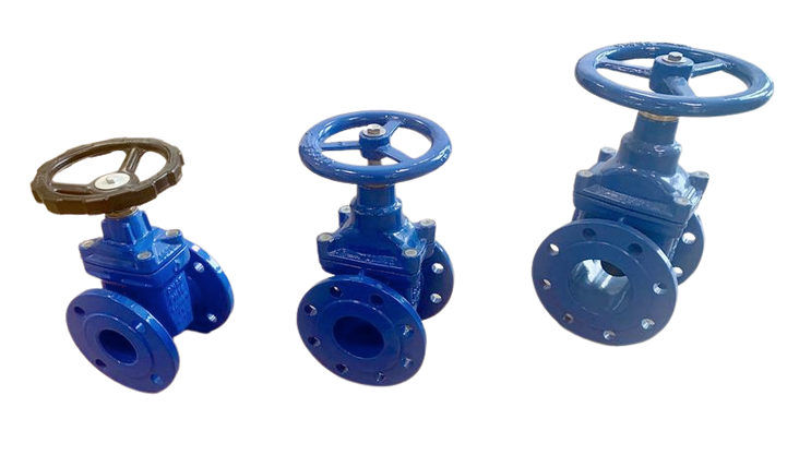 DI flanged resilient seated gate valve for water supply